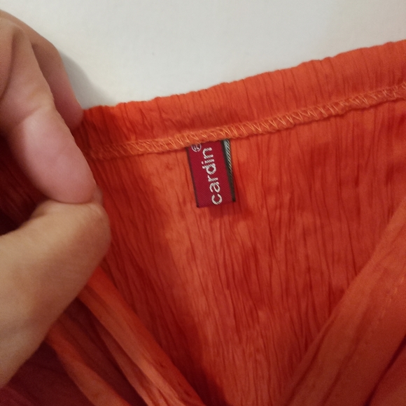 Pierre Cardin Orange Tank Top - Picture 4 of 6